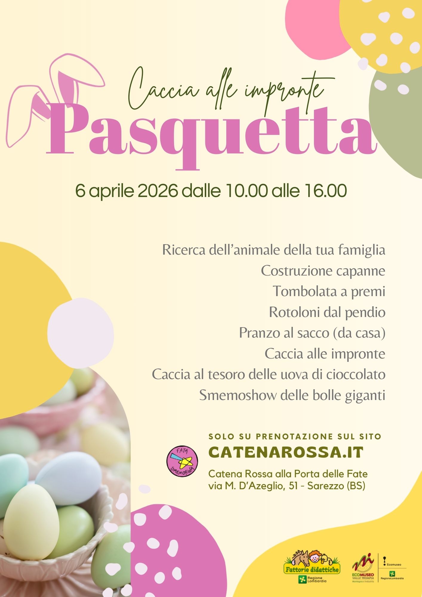 Giornata per famiglie pasquetta 2026